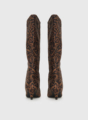 Billini Jovie Knee High Boots Leopard