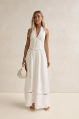 Days Of Dreaming Halter Maxi Dress White