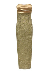 Lainey Pearls Beaded Maxi Dress