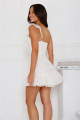 Aesthetic Evenings One Shoulder Mini Dress White