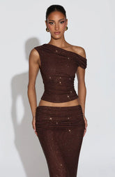 Aveda Top - Plum Brown