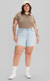 Levi's Curve - 90s 501 Denim Short in Yesterdays News - Light Indigo Destructed