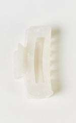 Wilda Hair Clip - Rectangle Claw Hair Clip in Cream
