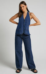 Lioness - Hills Halter in Dark Denim
