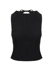 Penelopie Backless Top Black