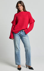 SNDYS The Label - Marabella Knit Jumper in Cherry