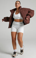 Windsor Jacket - Puffer Jacket in Chocolate