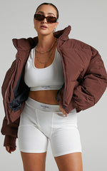 Windsor Jacket - Puffer Jacket in Chocolate