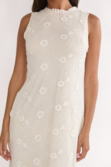 Kensi Sleeveless Crochet Maxi Dress Oat