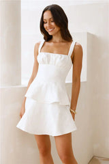 Gilded Rose Mini Dress Off White