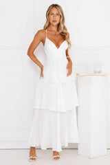 Fashionably Ever After Maxi Dress White