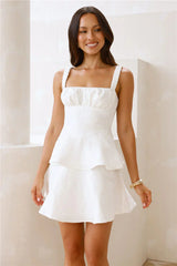 Gilded Rose Mini Dress Off White
