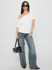 Icon Baby Off Shoulder Top White