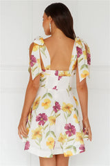 Floral Horizon Mini Dress Purple