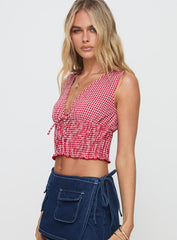 Mixing It Up Top Red / White