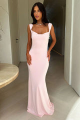 Elai Open Back Maxi Dress - Pink