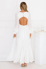 Meadow Dusk Maxi Dress White