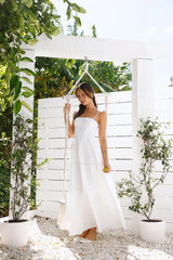 Chic At Sunset Maxi Dress White
