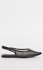 Therapy Shoes - Lazer Mesh Sandals in Black Patent