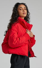 Windsor Jacket - Puffer Jacket in Red