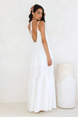 Diamond Affair Maxi Dress White