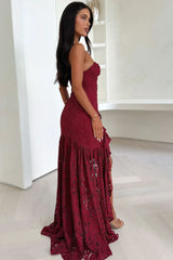 Everdine Maxi Dress - Burgundy