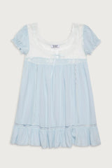 Harmony Mini Dress - Blue Porcelain